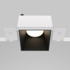 Встраиваемый светильник 1*GU10 20Вт Черный IP20 Downlight DL051-01-GU10-SQ-WB Technical Maytoni