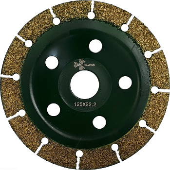 Чашка шлифовальная 125 с твердосплавным напылением 390125 Trio-Diamond