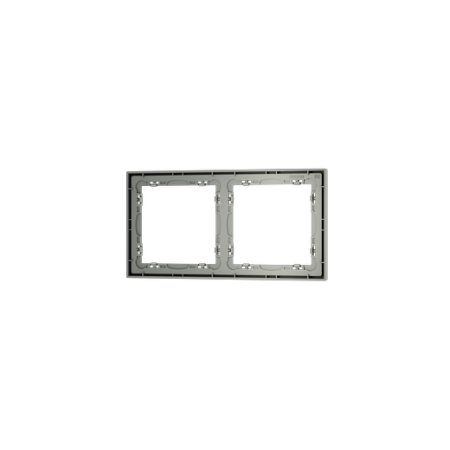 Рамка пластиковая Voltum S70 на 2 поста, (сталь)