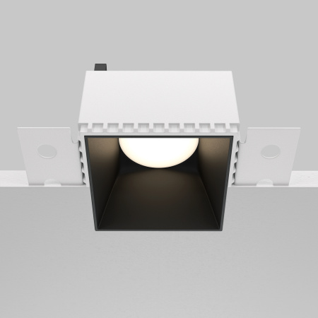 Встраиваемый светильник 1*GU10 20Вт Черный IP20 Downlight DL051-01-GU10-SQ-WB Technical Maytoni