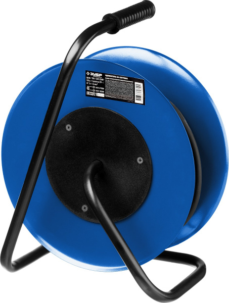 Силовой удлинитель на стальной катушке КГ 3х1.5 30м 3700Вт IP44, КГ 315 ЗУБР