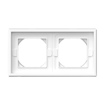 ARTGALLERY 2-постовая РАМКА IP44, БЕЛЫЙ Systeme Electric