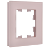 BRITE Рамка 1-мест. РУ-1-2-Бр стекло розовый матовый IEK