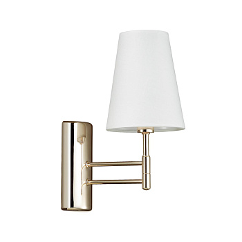 Бра E14 1*40W 220V DORIS золотой,белый LUMION