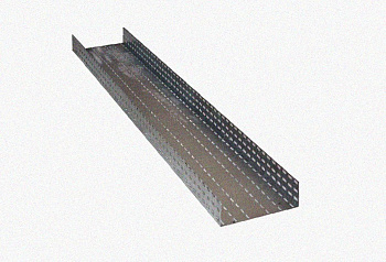 Лоток перфорированный ЛМ 400х80х3000 УТ1,5, горячее цинкование S1,5