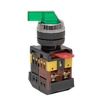 Переключатель ANLC-22 3P зеленый с подсветкой 220В NO+NC PROxima EKF