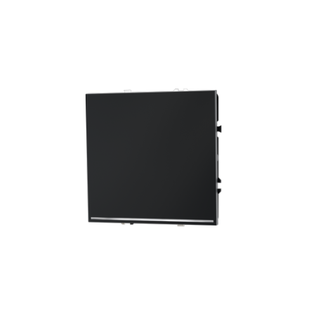 Проходной переключатель встраиваемый Voltum S70 одноклавишный с подсветкой 10А, (графит)