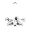 Подвесной светильник 10*E14 60Вт Хром IP20 Richard FR5596PL-10CH Freya