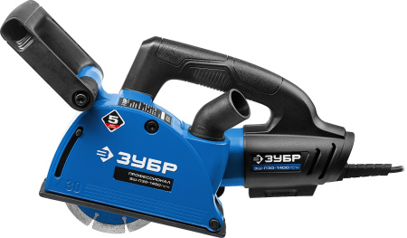 Штроборез (бороздодел) Профессионал, ЗШ-П30-1400 ПСТК, 30 мм, 125 мм диск, 1400 Вт, кейс ЗУБР
