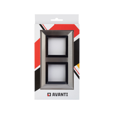 Рамка из металла, "Avanti", никелированная, 2 поста (4 мод.) DKC