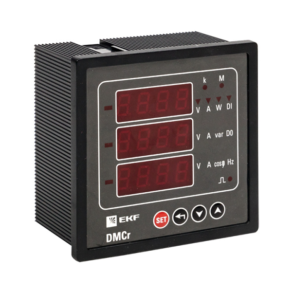 Цифровой измерительный прибор комбинированный DMC-r с интерфейсом RS-485 на панель 96x96 (квадратный вырез) PROxima EKF
