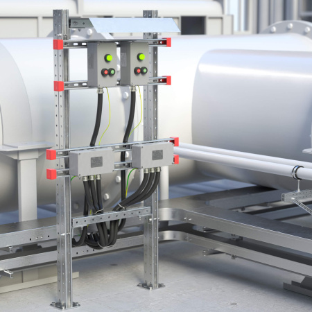 Рама монтажная, горячеоцинкованная , высота 1200 мм, ширина 600мм DKC