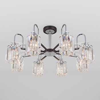 Потолочная люстра в стиле лофт 8*E14 60Вт графит IP20 Tenia (70090/8 графит) Eurosvet