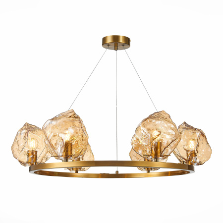 Люстра подвесная Латунь/Янтарный E14 6*40Вт SL1175.303.06 ST LUCE