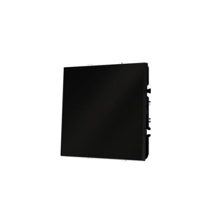 Выключатель с самовозвратом встраиваемый Voltum S70 одноклавишный 10А, (черный матовый)