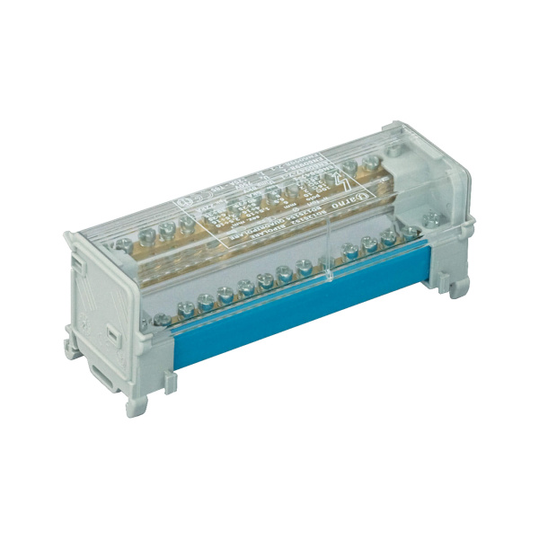 Блок распределительный на DIN рейку 2р 125А, 11х6мм 2х7,5мм 2x9мм. DKC