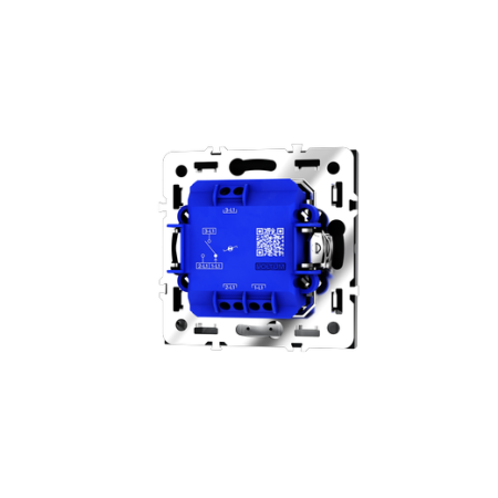 Проходной переключатель встраиваемый Voltum S70 одноклавишный с подсветкой 10А, (черный матовый)