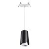 Св-к встр.,провод 2м IP20 GU10 9W 220V TULIP черный NOVOTECH