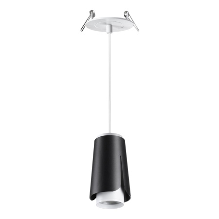 Св-к встр.,провод 2м IP20 GU10 9W 220V TULIP черный NOVOTECH