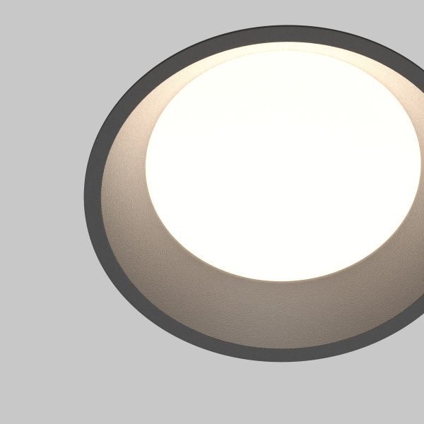 Встраиваемый светильник LED 12Вт Черный IP44 Downlight DL055-12W3-4-6K-B Technical Maytoni