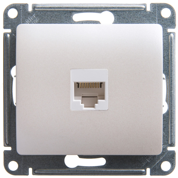 GLOSSA  Механизм розетки без лицевой панели СУ комп. RJ45 кат.5Е перламутр IP20 Schneider Electric GLOSSA  Механизм розетки без лицевой панели СУ комп. RJ45 кат.5Е перламутр IP20 Schneider Electric
