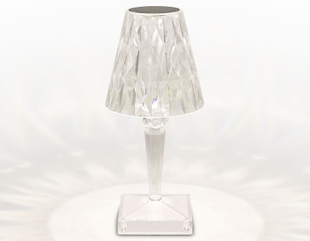 Настольная светодиодная лампа с сенсорным выключателем DE8055 CL прозрачный LED 3000K/4200K/6400K 3W Ambrella Light