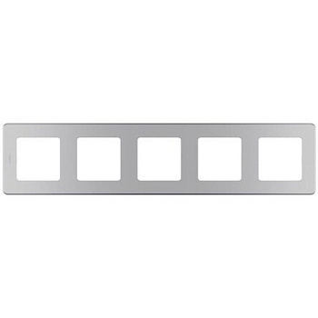 INSPIRIA Рамка горизонт/вертик 5 мест . алюминий IP20 Legrand