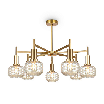 Потолочный светильник 7*E14 40Вт Латунь IP20 Fero FR5366CL-07BS Freya