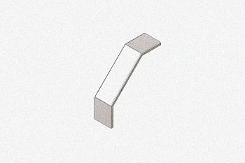 Крышка лотка замкового КЛСЗ 50х65-90 УХЛ1 для поворота трассы вниз на 90, горячее цинкование, S1,5