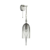Бра с выкл.E14 1*40W BELL серебристый/дымчатый/стекло ODEON LIGHT