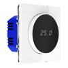 Терморегулятор электронный Voltum S70 с индикацией и датчиком, для теплого пола, (белый глянцевый)