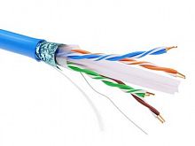 Информационный кабель экранированный F/UTP 4х2 CAT6, PVC, синий DKC