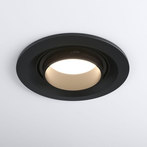 Встраиваемый светодиодный светильник с регулировкой угла освещения 15Вт 4200К черный IP20 (a052478) Elektrostandard фото 4