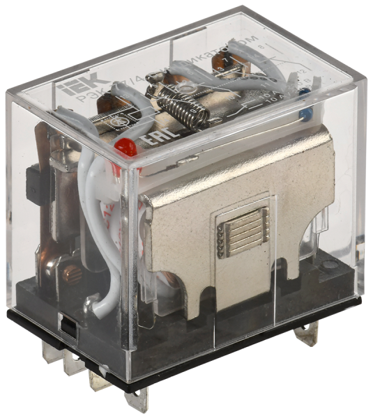 Реле промежуточное РЭК77/4(LY4) с индикацией 10А 12В DC IEK