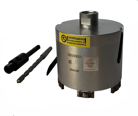 Коронка алмазная по бетону 112 мм Laser HM211 Hilberg