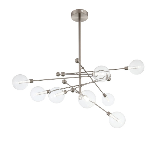 Люстра потолочная Никель/Прозрачный LED 8*4,5Вт 3000К SL377.302.08 ST LUCE
