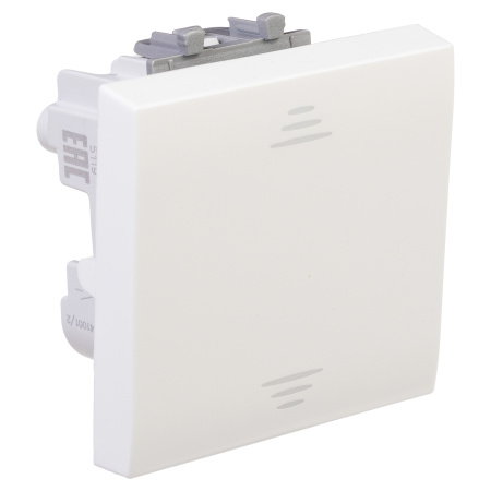 Выключатель одноклавишный модульный, "Avanti", "Белое облако", 2 модуля DKC