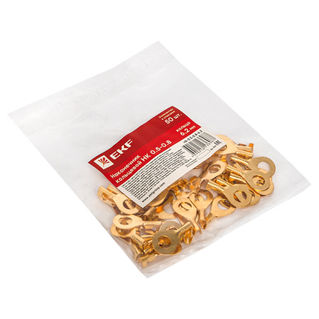 Наконечник кольцевой НК 0,5-0,8 кольцо 6,2 мм (уп 50шт) PROxima EKF