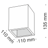 Потолочный светильник 1*GU10 30Вт Белый IP20 Conik gyps C002CW-01W Technical