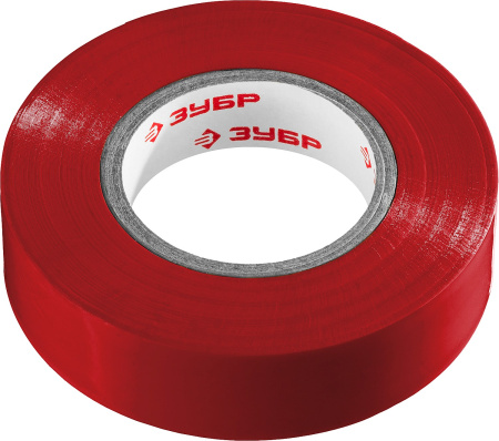 Электрик-20 красная изолента ПВХ, 20м х 19мм ЗУБР