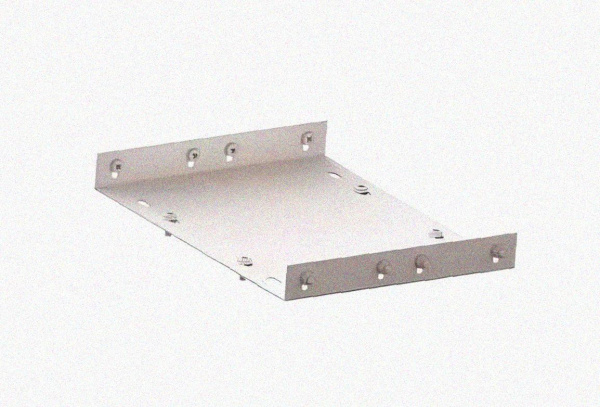 Соединитель лотковый замковый СЛЗ-150х100х1,5 УТ1,5, оцинкованный лист, S1,5