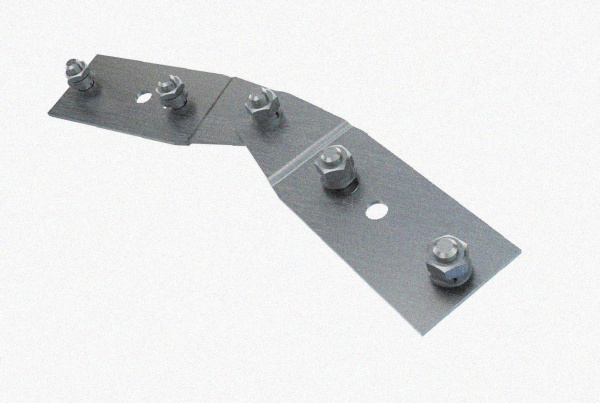 Соединитель шарнирный СШ.ЛМх110 УТ1,5, оцинкованный лист S1,5