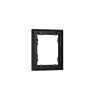 Рамка пластиковая Voltum S70 на 1 пост, (черный матовый)