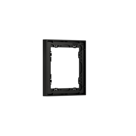 Рамка пластиковая Voltum S70 на 1 пост, (черный матовый)