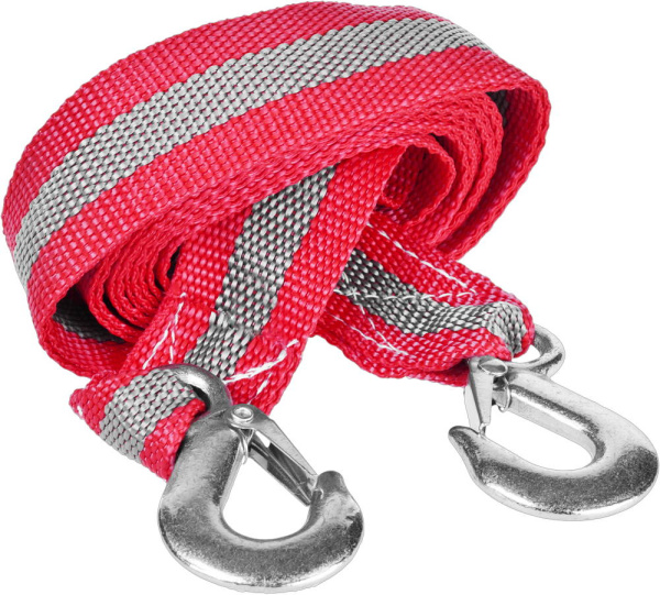 Трос буксировочный "Мастер", 2 крюка, сумка, 4м, 2,5т ЗУБР