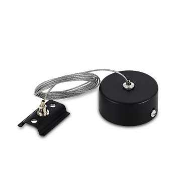 Donel Комплект подвесной для шинопровода, черный. Длина троса 3000 мм, 1 шт. серия: DN01