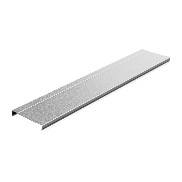 Крышка к лотку 500х15х3000, толщ. 0,9 мм, Сендзимир цинк Ostec