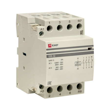 Контактор модульный КМ 32А 3NО+NC (3 мод) PROxima EKF