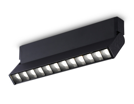 Светильник светодиодный накладной TA1829 BK черный LED 12W 4200K 230*22*87 Ambrella Light