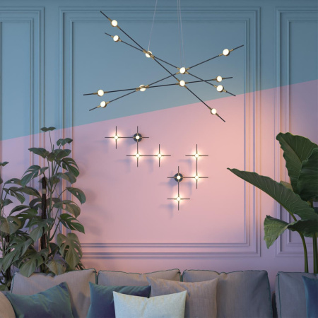 Настенный св-к LED 4000K 14W 220V COSTELLA золот/черн/металл ODEON LIGHT